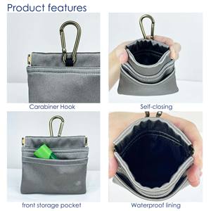 Free sample Custom Logo Pet <b>Treat</b> <b>Pouch</b> Reward Bag Food Container Feed <b>Dogs</b> Poop Bag Holder For Training Walking Clip On Leash - Product Image 4