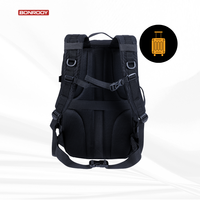 Sac à dos de voyage tactique 45L, approuvé par les compagnies aériennes avec poche pour bagages, compatible TSA, compartiment pour ordinateur portable 17'', sac de voyage urbain
