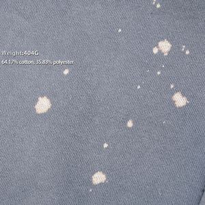 Rainbow Spray Low quantité minimale de commande Sun Faded Châtaigne Encre Gradient Hole Break-edge Boxy Version pour Hommes Vintage Fit Hoodie - Product Image 4