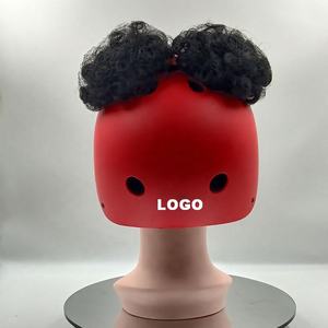 Casco de Seguridad Deportivo Personalizado con Logotipo para Ciclismo, Patinaje, Monopatín y Scooter con Peluca de Cabello Humano - Product Image 6