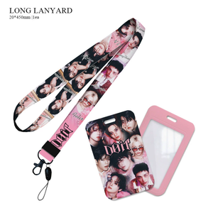 Wholesale KPOP Idol Group Stray Kids DO IT FELIX HYUNJIN BANG CHAN Long Lanyard Neck Strap with Photocard Card Case