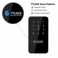 Teclado de Control de Acceso a Puertas RFID de 13.56MHz, Independiente y Comercial, con Aplicación TTLOCK, Inalámbrico y con Código PIN para Puertas de Oficina