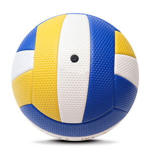 Bolas de voleibol de alta calidad Diseño de impresión de logotipo personalizado Cuero de PU personalizar tamaño 5 máquina de voleibol calidad cosida para SpO - Product Image 6