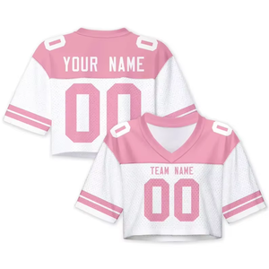 Maillot de football personnalisé avec nom, numéro et logo de l'équipe, Crop top personnalisé pour femmes, Maillots de cheerleading, Cadeau pour petite amie - Product Image 1
