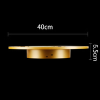 Nouveau support de présentation rotatif très demandé, couleur or mat avec plateau miroir, plateau tournant électronique