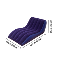 Nouveau Canapé-lit Gonflable Pliable et Portable - Chaise Inflable Floquée pour Camping en Plein Air - Vente Flash