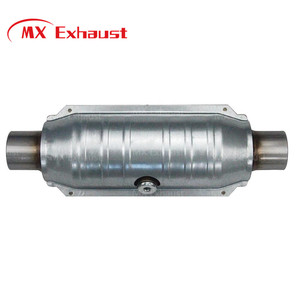 Evrensel Paslanmaz Çelik Yüksek Akış Performanslı Egzoz Susturucu Borusu 200/400 Hücreli Katalitik Konvertörlü 2" 2.25" 2.5" - Product Image 4