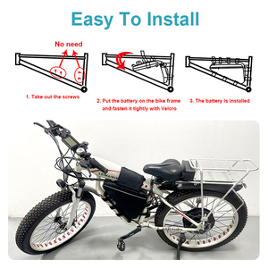 Paquete <span class=keywords><strong>de</strong></span> Baterías <span class=keywords><strong>de</strong></span> Litio para Bicicleta Eléctrica <span class=keywords><strong>de</strong></span> Montaña <span class=keywords><strong>de</strong></span> 1500W 2000W 3000W, <span class=keywords><strong>48V</strong></span> 52V 60V 72V <span class=keywords><strong>20Ah</strong></span> 25Ah 30Ah 45Ah, Paquete <span class=keywords><strong>de</strong></span> Baterías Triangulares - Product Image 5