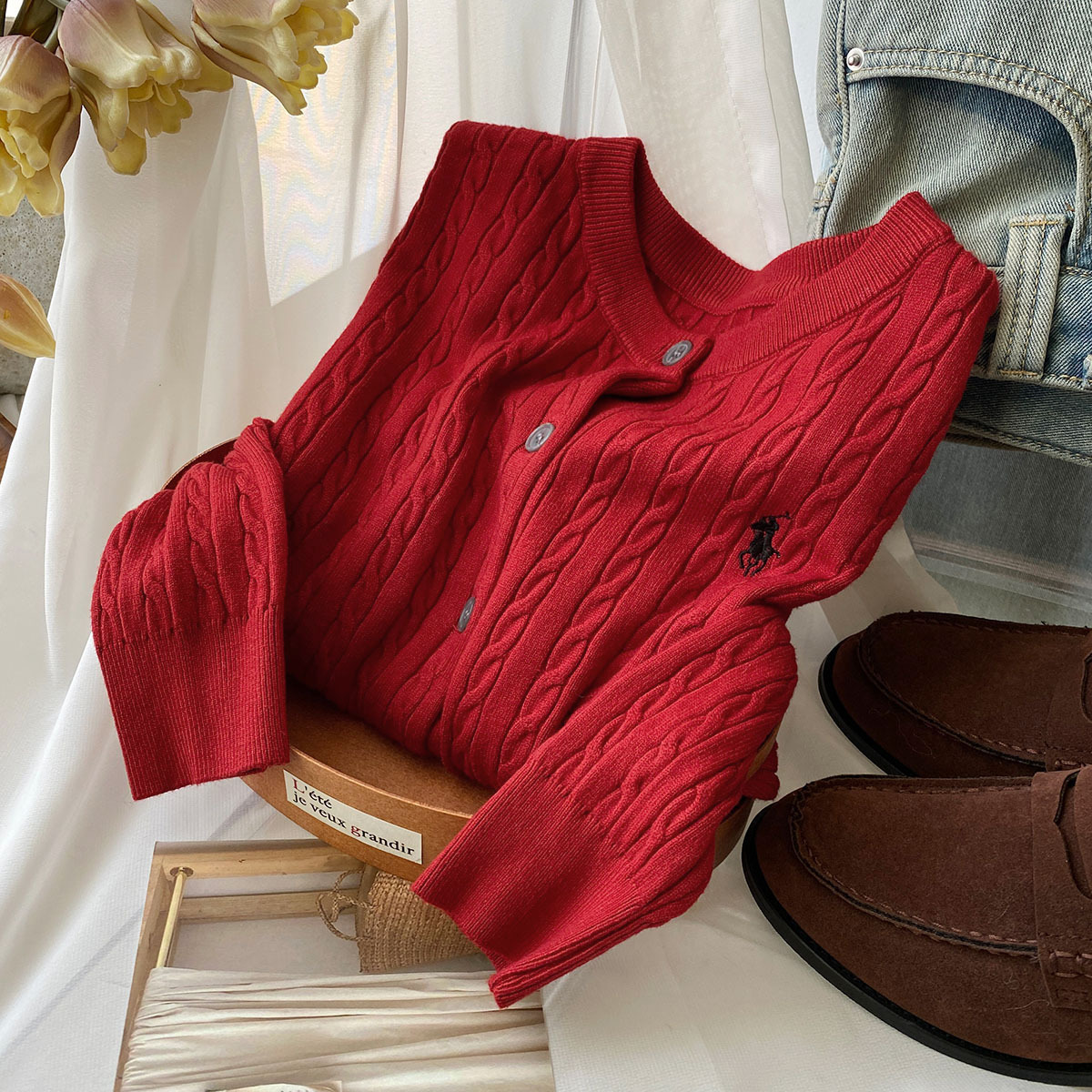 bright red