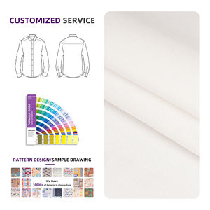 Новое поступление, высокое качество, 47% вискозный 53% тканый принт, V120D * R30S, ткань с индивидуальным принтом для женщин, повседневные платья - Product Image 2