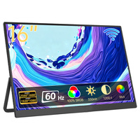 Écran de jeu portable Eimio OEM à bas prix avec batterie intégrée 16 pouces Moniteur portable sans fil