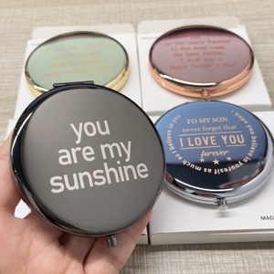 Custom Cosmetic <strong>Mirror</strong> Makeup <strong>Small</strong> <strong>Mirror</strong> Sublimation Rounded Shape Compact <strong>Mirror</strong> - Product Image 6