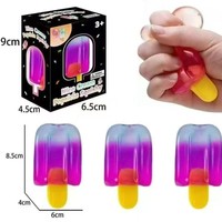 Nouveau Jouet Anti-Stress en Maltose Dégradé Glace à la Crème Needoh Nice Sicle, à Presser et à Serrer, Boîte Cadeau Amusante