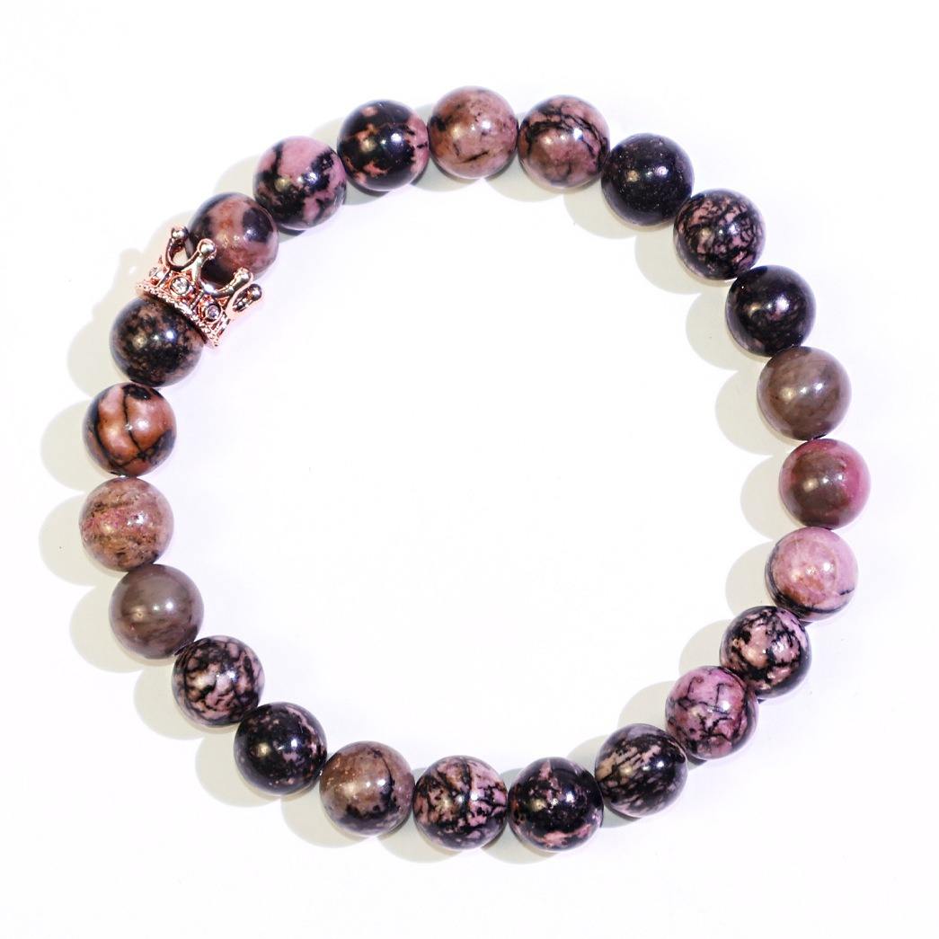 โรโดไนต์ สีดำและสีม่วง