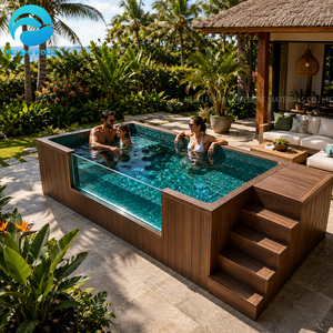 Piscine Conteneur en Fibre de Verre et Bois de 20 pieds pour Maison, Piscine Hors Sol Extérieure, Vente en Gros Usine à Prix Compétitifs - Product Image 2