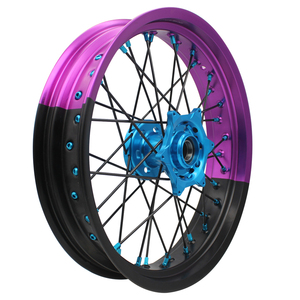 Roues de moto tout-terrain en alliage d'aluminium bicolores de <span class=keywords><strong>17</strong></span> <span class=keywords><strong>pouces</strong></span>, marque OEM, garantie de 12 mois pour YZ 250 YZF450 - Product Image 6