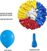 Rouge Jaune Bleu Blanc Patte Dessin Animé Patrouille Chien Ballons Arc Guirlande Kit Globos Décorations De Fête pour Enfants Anniversaire Baby Shower