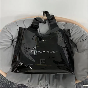 Stylish Orange PVC Tote <b>Bag</b> with <b>Transparent</b> Jelly Design Shoulder Closure Custom Logo Fashion Shopping Gift <b>Bag</b> China Origin - Product Image 5