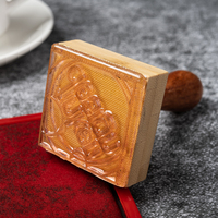 Sello de Madera Personalizado con Logotipo, Sello de Bambú Hecho a Mano, Sello de Goma para Empaquetado Empresarial, Regalos de Boda y Marca