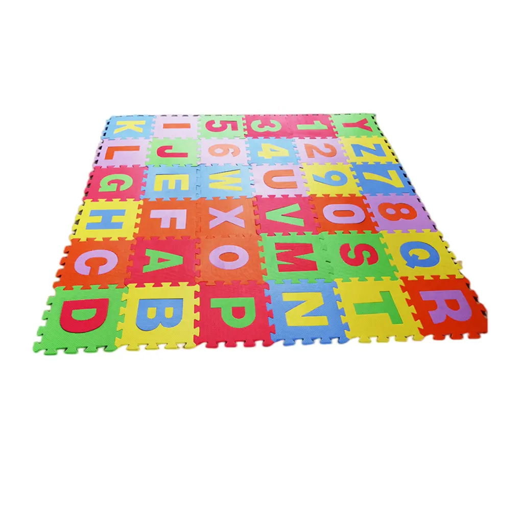 Aji alfombras Nino สำหรับเด็ก alfombras โฟมตัวอักษรตัวเลขตัวอักษรเบาะรองนั่งสำหรับเด็ก