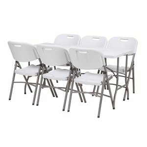 Hdpe Table Hdpe Plastic Folding Table Folding Table.outdoor HDPE Recreational Plastic Dining Plastic Modern Tablehy-z152d Outdoor Folding Table Outdoor Yard Party 5ft