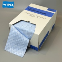 Lingettes WIPEX pour usage moyen, non tissées, gaufrées, en boîte, jetables, pour le nettoyage commercial et domestique
