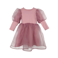 Robe de princesse Vintage bouffante à manches longues pour bébé fille, nouveau Design de printemps