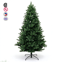 Sapin de Noël artificiel avec lumières LED à changement de couleur, télécommande, pré-éclairé avec minuterie pour décoration intérieure de fêtes