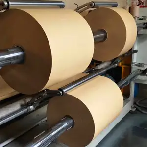 Food Grade 150gsm-350gsm Printed Single double Side Kraft Pe Coated Paper In Roll For Paper Cup Raw Material