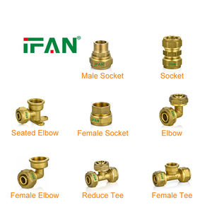 שסתום לחיצה רבע סיבוב IFAN במבצע חם, 16 מ\\\"מ 1/2 אינץ', פליז, מחבר <span class=keywords><strong>PEX</strong></span> זכר, מחבר לחיצה <span class=keywords><strong>PEX</strong></span>, מחבר פליז - Product Image 3