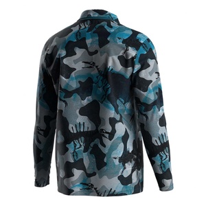 Polo de pêche à séchage rapide CatchEase, polo de golf anti-humidité, polos de pêche pour hommes à manches longues imprimés camouflage - Product Image 2