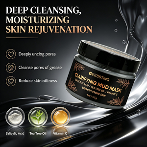 Hot Sales <b>Face</b> Skin Care Moisturizing Whitening Deep Cleaning Mud Mask Sulfate-free Smoothing <b>Face</b> Care Clarifying Mud Mask - Product Image 4
