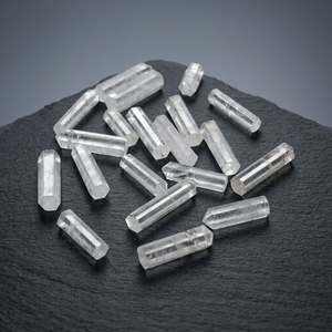 Vente en ligne de pierres précieuses en quartz naturel en vrac, taille baguette conique, couleur claire, taille 25-35 mm, pour la fabrication de bijoux, provenant du Gujarat - Product Image 4