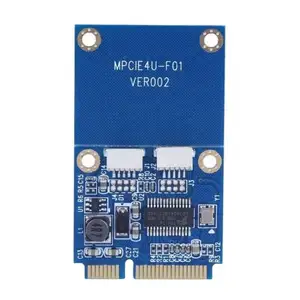 Mini PCI-E PCIExpress-デュアルUSBアダプターmPCIe-5ピン2ポートUSB2.0コンバーター (フル/ハーフハイトミニカード/USBフラッシュディスク用)