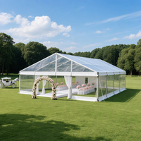 Tente de réception de mariage grande en PVC imperméable quatre saisons, personnalisable pour événements et cérémonies en extérieur, best-seller