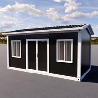 Casas Contenedor Móviles Prefabricadas con Techo a Dos Aguas, Caseta de Vigilancia y Habitación de Camping/Dormitorio