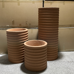 Vaso Fioriera <span class=keywords><strong>in</strong></span> Fibra di Vetro Intagliato a Mano dal Design Moderno e Semplice, per Interni ed Esterni, Ecologico e Biodegradabile, per Casa, Giardino, Hotel, <span class=keywords><strong>Pavimento</strong></span> - Product Image 3