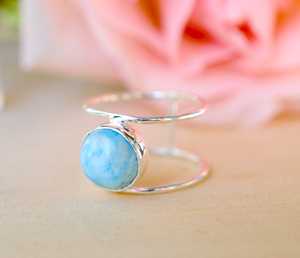 แหวนเงินแท้ทรงกลมเรียบสายรัดนิ้วทำมือดีไซน์เรียบง่ายแหวนเงินแท้สำหรับ92.5 - Product Image 3