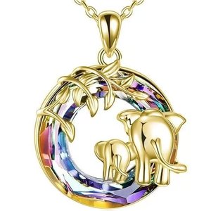 Collar de cadena de bambú de acero inoxidable para mujer, diseño de árbol de <span class=keywords><strong>la</strong></span> <span class=keywords><strong>vida</strong></span>, colgante hueco <span class=keywords><strong>simple</strong></span> personalizado, el más vendido - Product Image 4