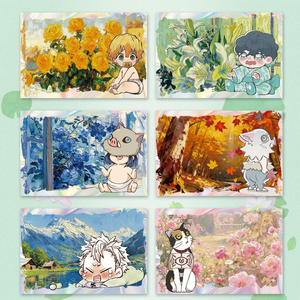 Cartes à collectionner d'anime japonais DL, motif Fleur de Glycine, en carton d'art, avec personnage rare en feuille, pour jeu de société, impression couleur intégrale - Product Image 4