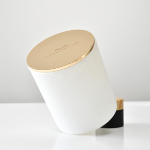 Белый матовый стеклянный подсвечник, стеклянная банка для свечей, круглый металлический корпус, 4 унции, 7 унций, 10 унций - Product Image 6