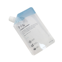 Pochette liquide transparente personnalisée, anti-humidité, avec bec verseur, sachet plastique stand-up pour boissons (bière, vodka) à faible MOQ