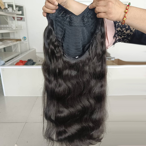 Peluca de Cabello Humano con Ondas Corporales en Forma de V, 30 32 Pulgadas, Sin Costuras, Sin Dejar Espacios, Sin Pegamento, Pelucas con Parte Delgada para Mujer, Extensiones de Cabello con Clip - Product Image 1