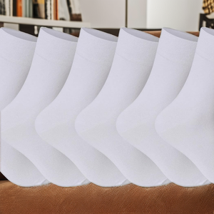 <b>Men's</b> Bamboo Fiber Thin Crew <b>Socks</b>-Mid Calf Business Casual <b>Socks</b> <b>for</b> Spring <b>Work</b> & Daily Wear - Product Image 1
