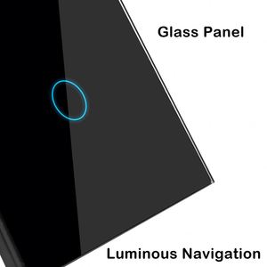 สวิตช์อัจฉริยะแบบสัมผัสมาตรฐาน EU UK สวิตช์อัจฉริยะรองรับ <span class=keywords><strong>Alexa</strong></span> WiFi สวิทช์แบบสัมผัสติดผนัง - Product Image 2
