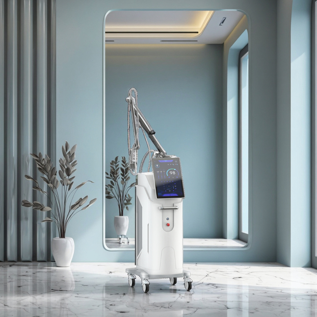 RF Tube CO2 Fractional Laser Equipment for Vaginal Facial Acne Scar Removal Skin Rejuvenation 40W Cooling Dark Circles Treatment