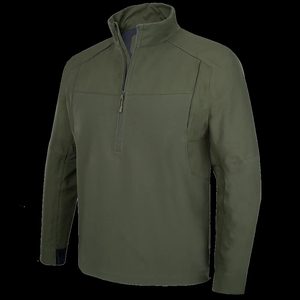 Pull-over sport pour homme personnalisé à col montant <span class=keywords><strong>zippé</strong></span>, épais, à séchage rapide et à manches longues - Product Image 4