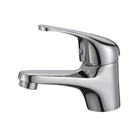 Watermark-grifo monomando para lavabo de baño, mezclador de agua caliente y fría, con una sola palanca, con montaje en cubierta de un agujero