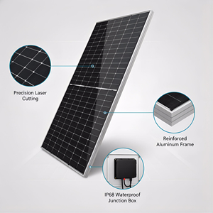 Módulo Solar Monocristalino Ginza All Black de 650W, IP65, Híbrido, Conexión CAN, para Montaje en Pared Residencial, Alta Calidad - Product Image 1