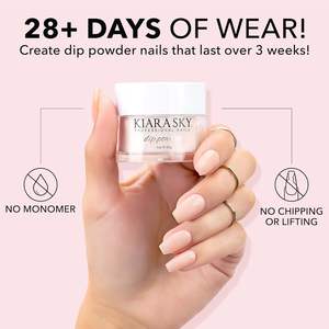 Poudre à tremper Kiara Sky Shimmery Gold Tones 1 oz pour manucure First Class Ticket - Product Image 2